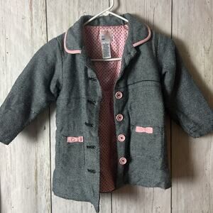 Old Navy Girl’s Vintage Style Toddler Dressy Button Front Coat Sz 5T